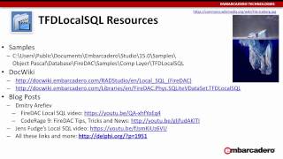 FireDAC Skill Sprints  Local SQL with Jim McKeeth [upl. by Tat]