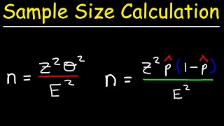 How To Calculate The Sample Size Given The Confidence Level amp Margin of Error [upl. by Diarmid]