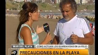 Precauciones a tener en cuenta en la playa  Telefe Noticias [upl. by Natlus863]