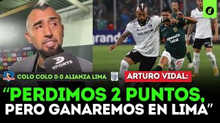 ENTREVISTA a ARTURO VIDAL que arremete contra ALIANZA LIMA tras COLO COLO 00 ALIANZA LIMA  Depor [upl. by Iduj]