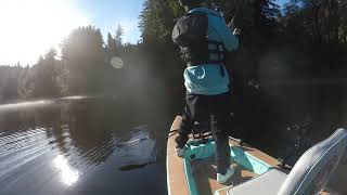 fishing north of 10mile lake Oregon for coho salmon  on solo skiff [upl. by Lambrecht777]