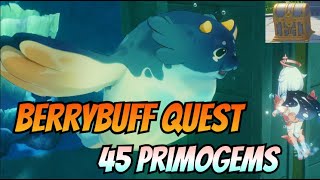 Raising Berrypuff【45 PRIMOGEMS 】Easy Fontaine Quest  Genshin Impact [upl. by Kirch]