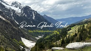 BURAN GHATI TREK  CHANDRANAHAN LAKE  LITHAM  HIMACHAL PRADESH  INDIA explorepage viral travel [upl. by Nnylatsyrk354]