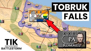 The Fall of Tobruk 1942  BATTLESTORM Documentary [upl. by Helprin]