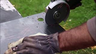 Drill press sander grinder polisher reusing broken angle grinder [upl. by Stephana]