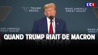 Quand Trump riait de Macron｜LCI [upl. by Anauqes401]