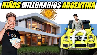 ASI VIVEN LOS NIÑOS MILLONARIOS DE ARGENTINA 🤑 [upl. by Aramas813]