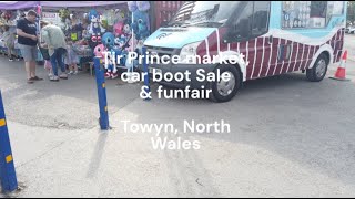 TIR PRINCE Market Car Boot Sale amp Funfair Towyn North Wales 4k Walk About [upl. by Maryl]