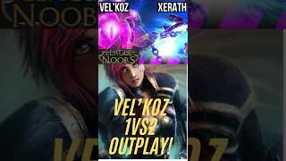 League of Noobs VelKoz 1v2 OUTPLAYMid amp Jungle Get REKT 😂 shortsfeed leagueoflegends outplay [upl. by Wyatt]