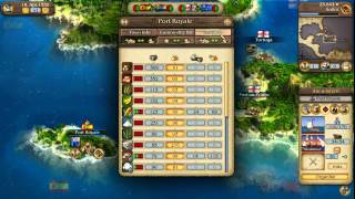 Port Royale 3 Pirates amp Merchants Video Tutorial No 2  Ships Convoys and Battles [upl. by Noskcaj125]