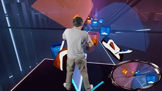 Beat Saber Expert  Ghost  Camellia  Mixed Reality [upl. by Ellary]