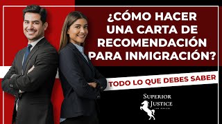 ¿CÓMO HACER UNA CARTA DE RECOMENDACIÓN PARA INMIGRACIÓN🤔carta visa [upl. by Ian]