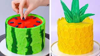 The Most Amazing WATERMELON Dessert For Summer Day  Fruits Cake Decorating Ideas  Cake Lovers [upl. by Seuqram]