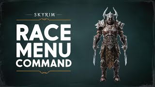 How to Open the Race Menu Using Console Commands  Skyrim [upl. by Seigel]