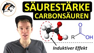 Säurestärke von Carbonsäuren Induktiver Effekt  Chemie Tutorial [upl. by Anaahs]