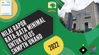 Nilai RataRata Minimal NRM Rapor untuk Lolos SNBP UNAND 2022 [upl. by Attej]