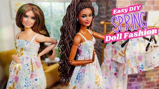 How To Make Doll Clothes EASY Sewing Mix amp Match Spring Fashion  Free Pattern [upl. by Bjorn441]