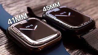 Apple Watch Series 7 NIKE EDITION Unboxing and Setup Midnight [upl. by Enitsugua]