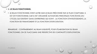 BILAN FONCTIONNEL  FINANCE  2EME ANNE [upl. by Suilenroc]