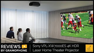 Sony Projector VPLXW7000ES  4K Home Theater Projector [upl. by Aerdnas]