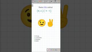 Expanding Brackets using FOIL Method🔥maths algebra [upl. by Templer]