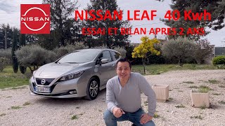 Nissan LEAF 40 kwh test essai et bilan après 2 ans nissan leaf electricvehicle car [upl. by Aggri]