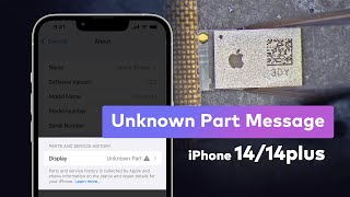 iPhone 14 Unknown Part Message Removal Guide After Screen Replacement [upl. by Gaskill]