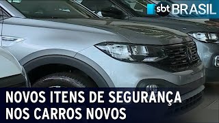 Contran determina que carros zeroquilômetro tenham novos itens de segurança  SBT Brasil 110124 [upl. by Eecyac861]