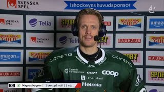 Magnus Nygren efter matchen mot Malmö  Intervju  Färjestad BK  Malmö Redhawks  20240307 [upl. by Cardwell]