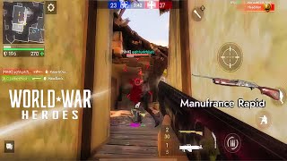 WWH World War Heroes Gameplay Hero Level  TDM  w Manufrance Rapid Weapon From June 17 2024 [upl. by Germana]