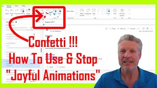 EASY Confetti Canon Joyful Animations in Outlook Email [upl. by Rabelais]