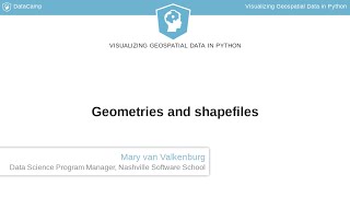 Python Tutorial Geometries and shapefiles [upl. by Adaner]