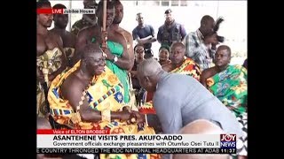 Otumfuo Visits President Akufo Addo on JoyNews 24818 [upl. by Azarria]