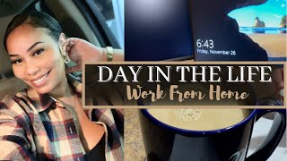 DAY IN THE LIFE VLOG 95 WORKING FROM HOME  Candace Denise [upl. by Bunker696]