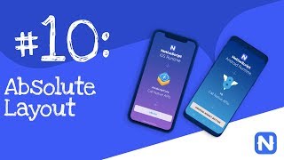 NativeScript Tutorial 10 AbsoluteLayout [upl. by Ahsaek]