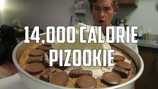 8 Pound Peanut Butter PIZOOKIE CHALLENGE 14000 Calories [upl. by Jack]