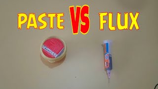 Soldering paste vs flux comparison [upl. by Nonahs]