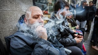 Customer No 1 at SteCatherine St SQDC cannabis store [upl. by O'Doneven]