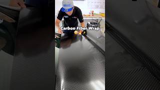 Gloss Carbon Fiber Wrap 🔥✨ carwrap carwrapping carbonfiber asmr asmrsounds [upl. by Ellecrad608]