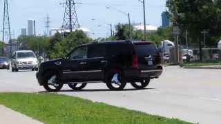 HILLYARD CUSTOM RIMampTIRE CADILLAC ESCALADE 26 INCH RIMS 3 BLADES CHOPPIN [upl. by Naval]