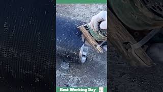 Best working day 1049 Cutting process for ductile iron pipe [upl. by Ahtinak]