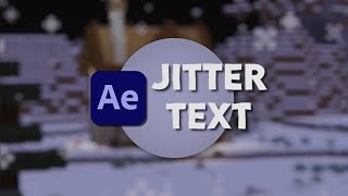 jitter text tutorial  after effects [upl. by Eilah770]