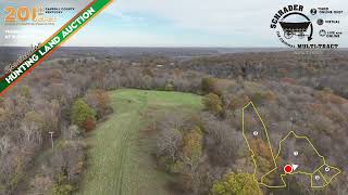 201 ACRES OF HUNTING LAND FOR AUCTION IN CARROLL COUNTY KY [upl. by Anitrebla]