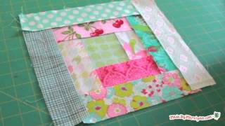 Log Cabin Quilt Block Tutorial [upl. by Eriha366]