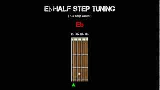 Bass Tuning  Eb Half Step [upl. by Anihs]