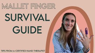 How to survive a mallet finger injury 5 tips from a Certified Hand Therapist [upl. by Katya]