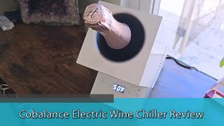 GREAT WINE CHILLER FOR TRAVEL  Cobalance Electric Wine Chiller Review [upl. by Azmah]