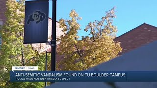 Buildings walkways vandalized around CU Boulder campus [upl. by Kacie]