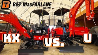 Kubota KX vs U Series Differences [upl. by Oxley]