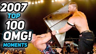 WWE Top 100 OMG Moments of 2007 [upl. by Arquit]